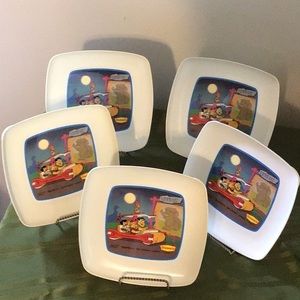 Denny’s Bedrock Saturday Night Flintstone’s Plates